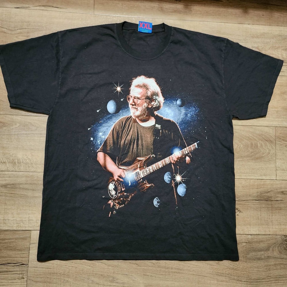 Online Ceramics Jerry Garcia Space Galaxy T-Shirt XXL Grateful Dead Tiger Guitar